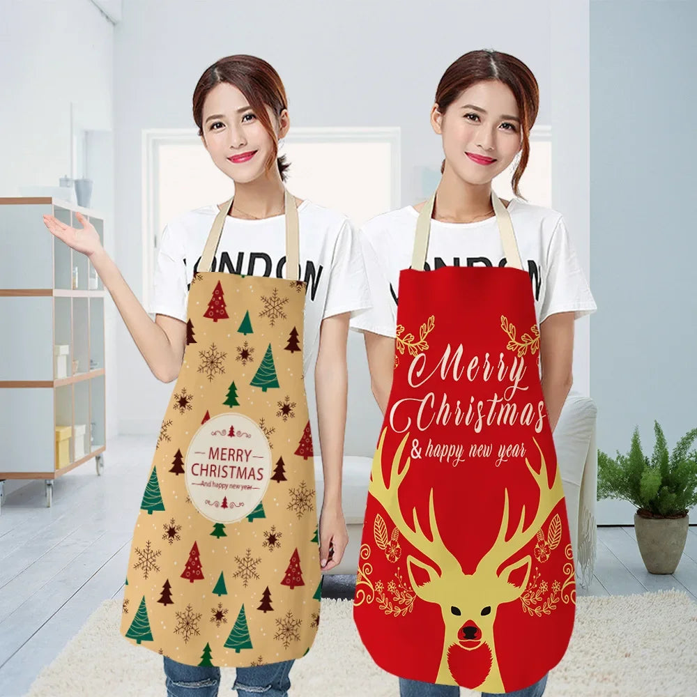 Christmas Pattern Kitchen Apron