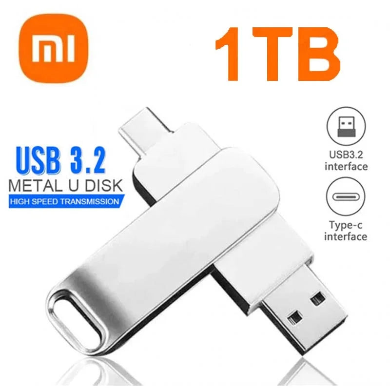 USB 3.2 Flash Drive Up to 16TB + FREE Type-C Adapter