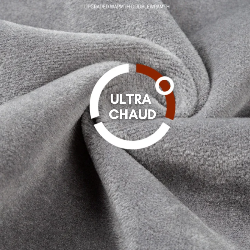 Corduroy shirt with warm fleece interior - Solid color