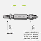 Damaged screw extractor