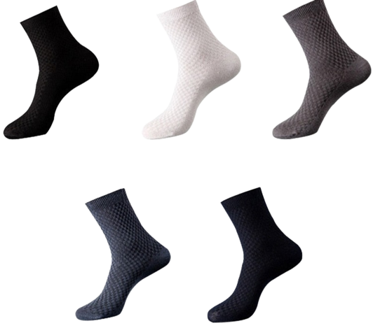 Pack of 10 Bamboo Fiber Socks