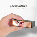 Distributeur de fil dentaire portable avec miroir + 50 Portes-fil dentaire OFFERTS