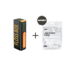 Distributeur de fil dentaire portable avec miroir + 50 Portes-fil dentaire OFFERTS