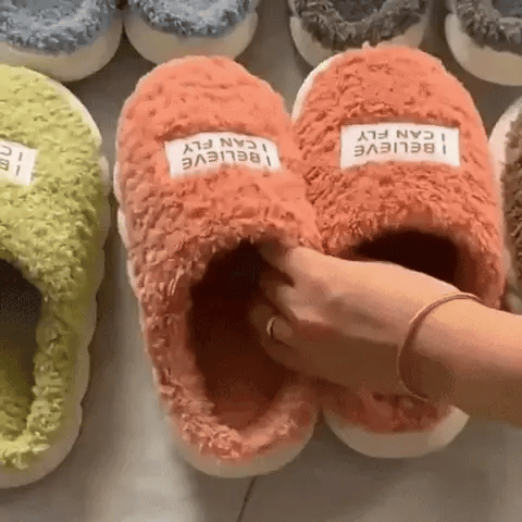 Thick and ULTRA plush slippers