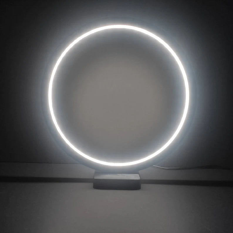 Bluetooth-controlled circular LED lamp