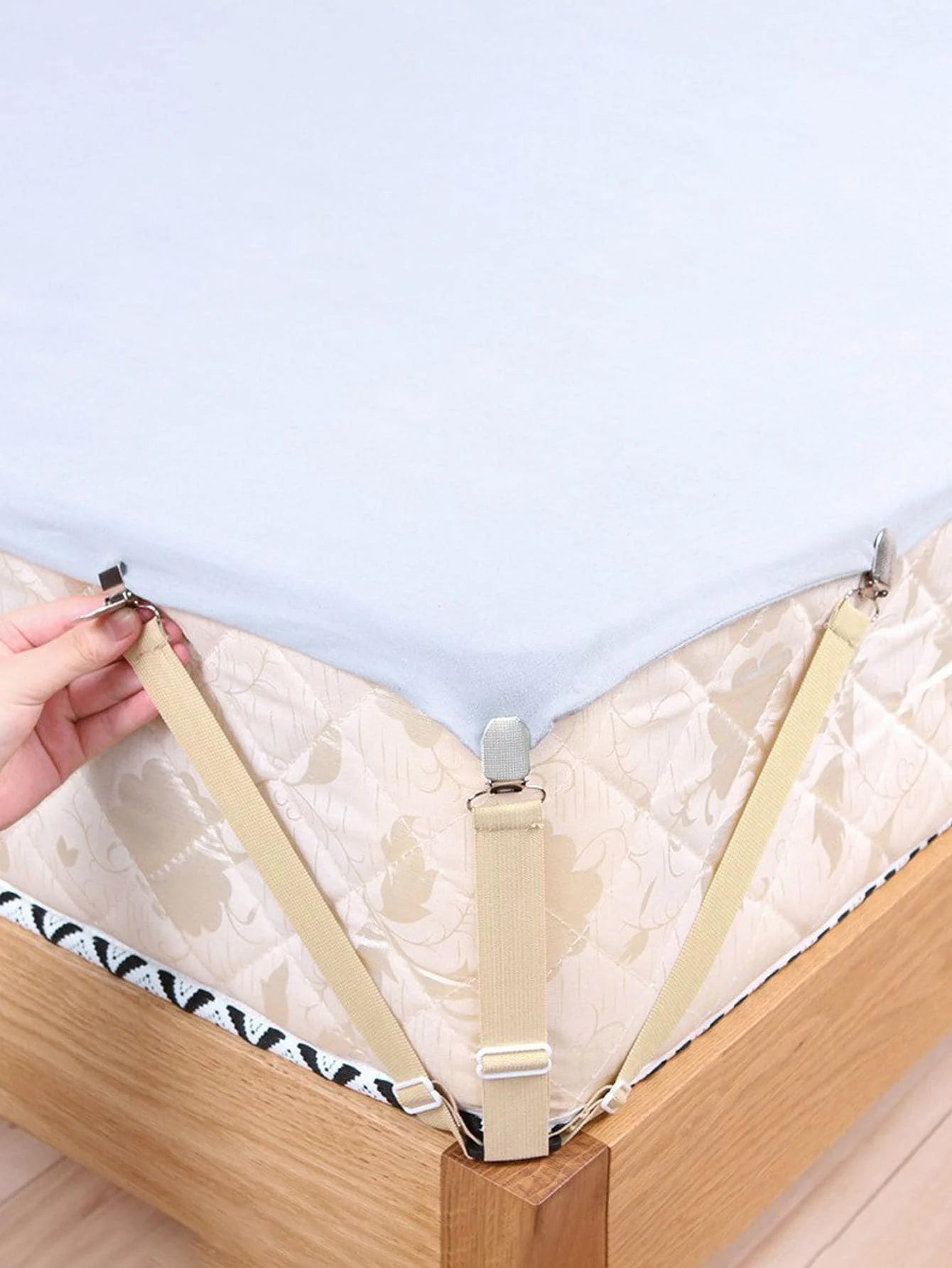 4-Pack Under-Sheet Non-Slip Fasteners