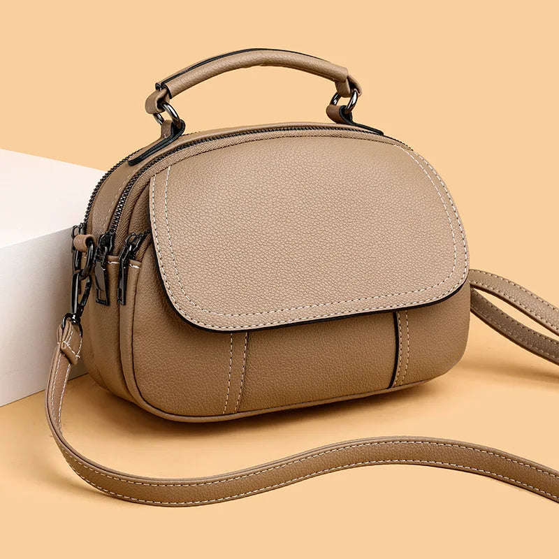 Petit sac à bandoulière en cuir souple