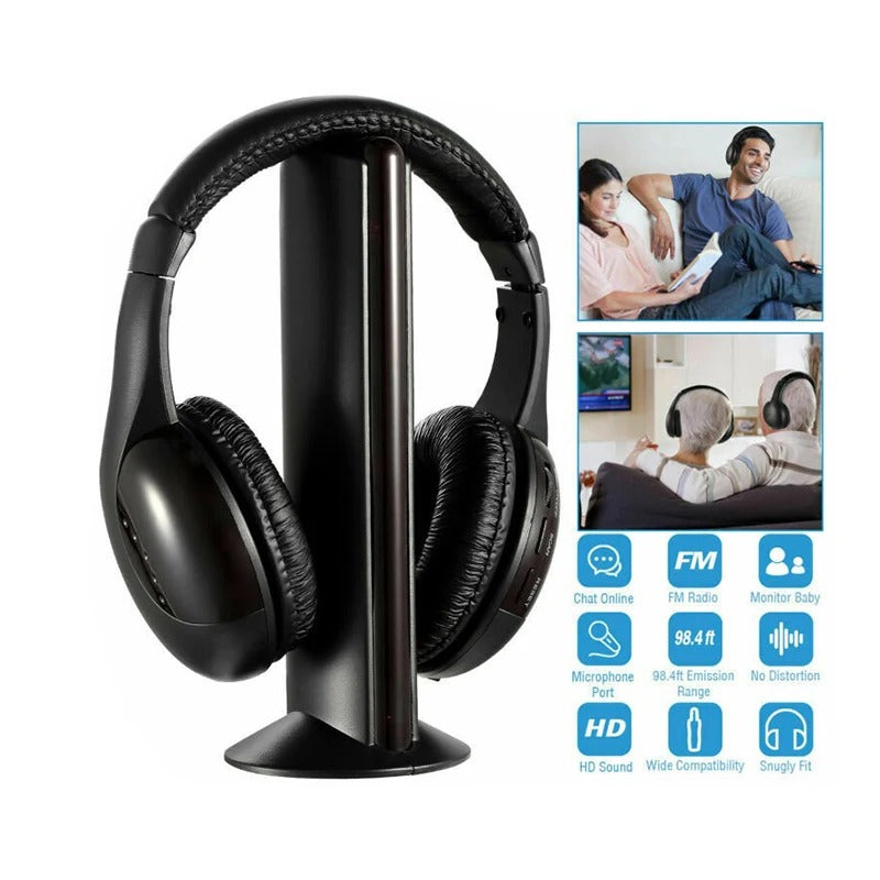 Wireless headphones for TV and all audio sources - Free delivery