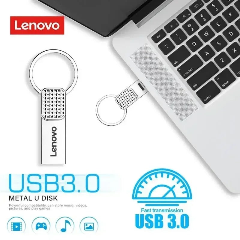 Lenovo - Mini USB 2TB de metal de alta velocidad