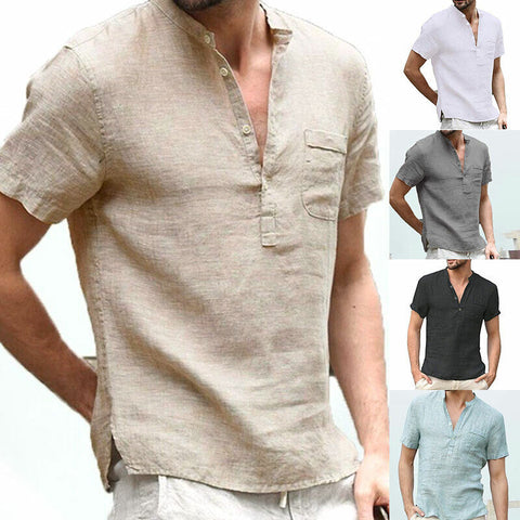 LEO - Chemise en lin respirant pour homme