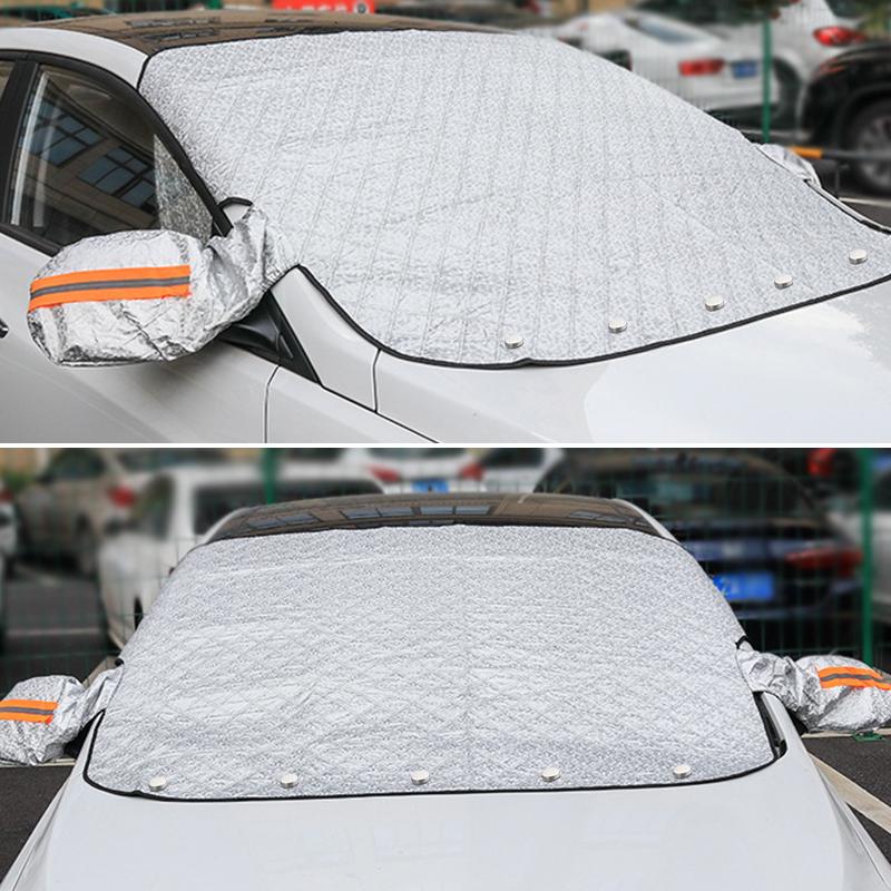 Protection pare-brise magnétique anti-neige