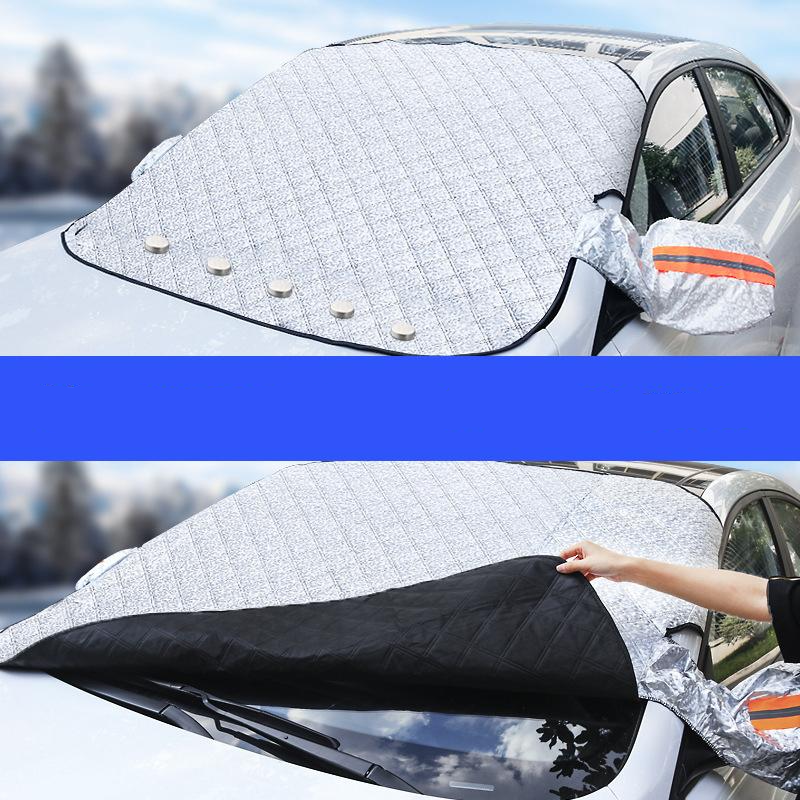 Protection pare-brise magnétique anti-neige