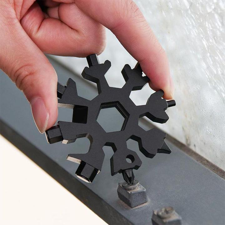 18-in-1 Stainless Steel Snowflake Multi-tool