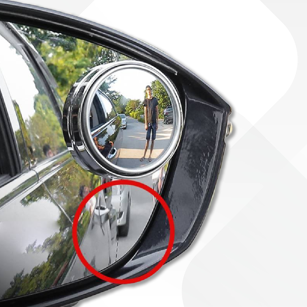 Lot de 2 Miroirs d'angle mort 180°