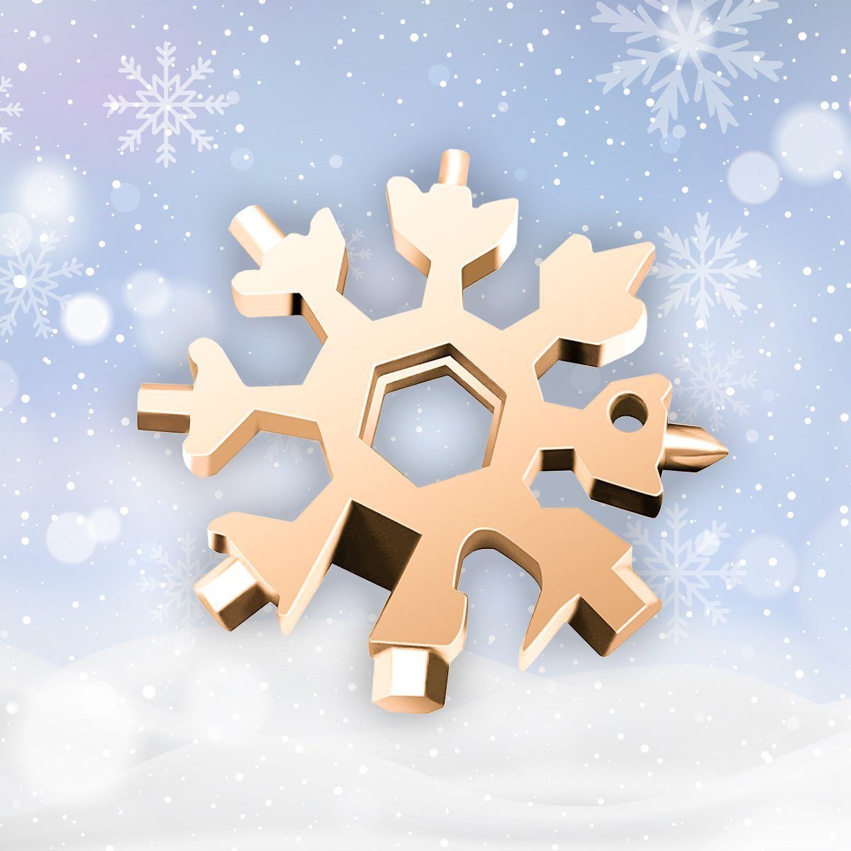 18-in-1 Stainless Steel Snowflake Multi-tool