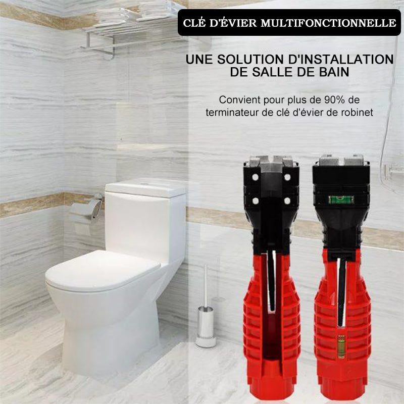 18 en 1 Clé Multifonctionnelle pour Robinets et Éviers