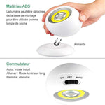 Lampe LED magnétique 360° - Détection des mouvements
