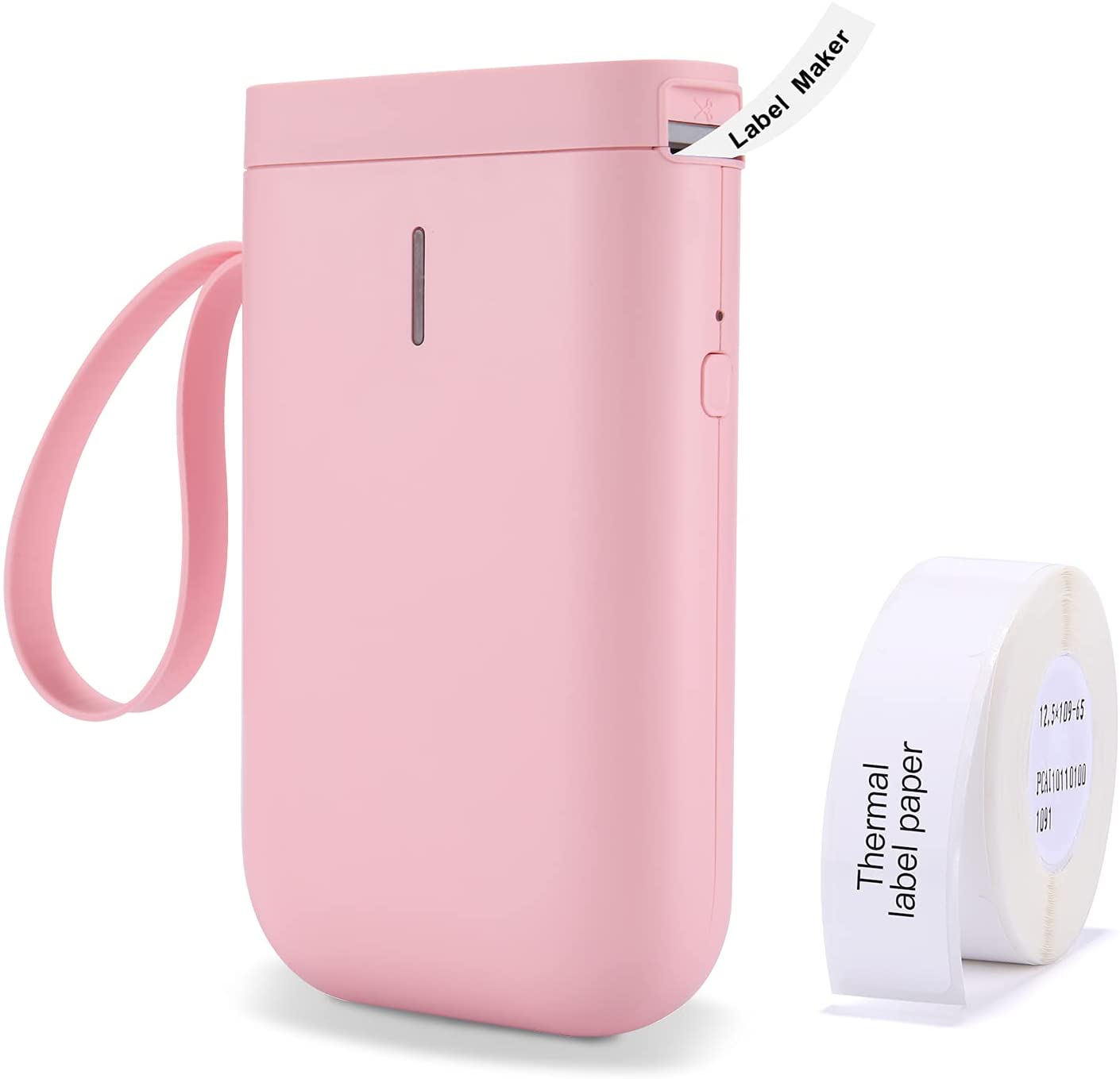 Imprimante d'étiquettes thermiques sans fil rose
