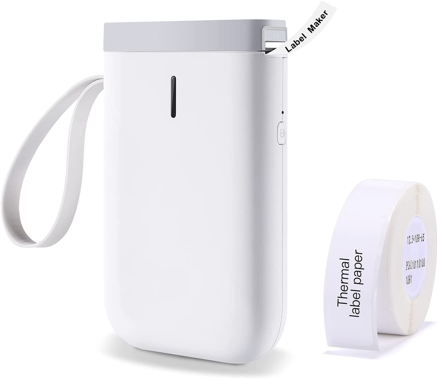 Imprimante d'étiquettes thermiques sans fil blanc