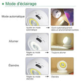 Lampe LED magnétique 360° - Détection des mouvements