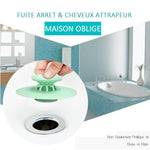 3x Bonde de Baignoire et Douche, Avec Fonction Attrape-cheveux