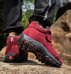 Noa - Bottines d'hiver mixte rouge