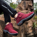 Noa - Bottines d'hiver mixte rouge