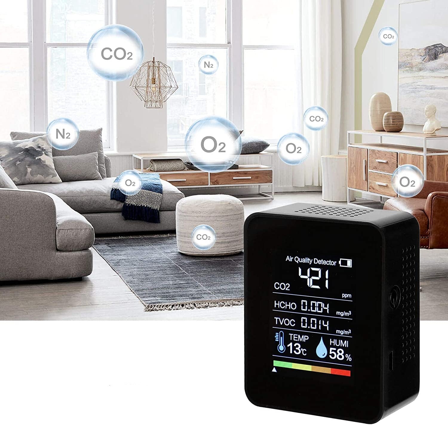 Capteur de CO2 Multifonctions 