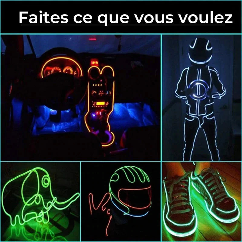 Lumière D'ambiance à DEL Automobile de la ligne 4 en 1