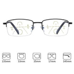 Lunettes de lecture anti-lumière bleue en titane