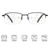 Lunettes de lecture anti-lumière bleue en titane