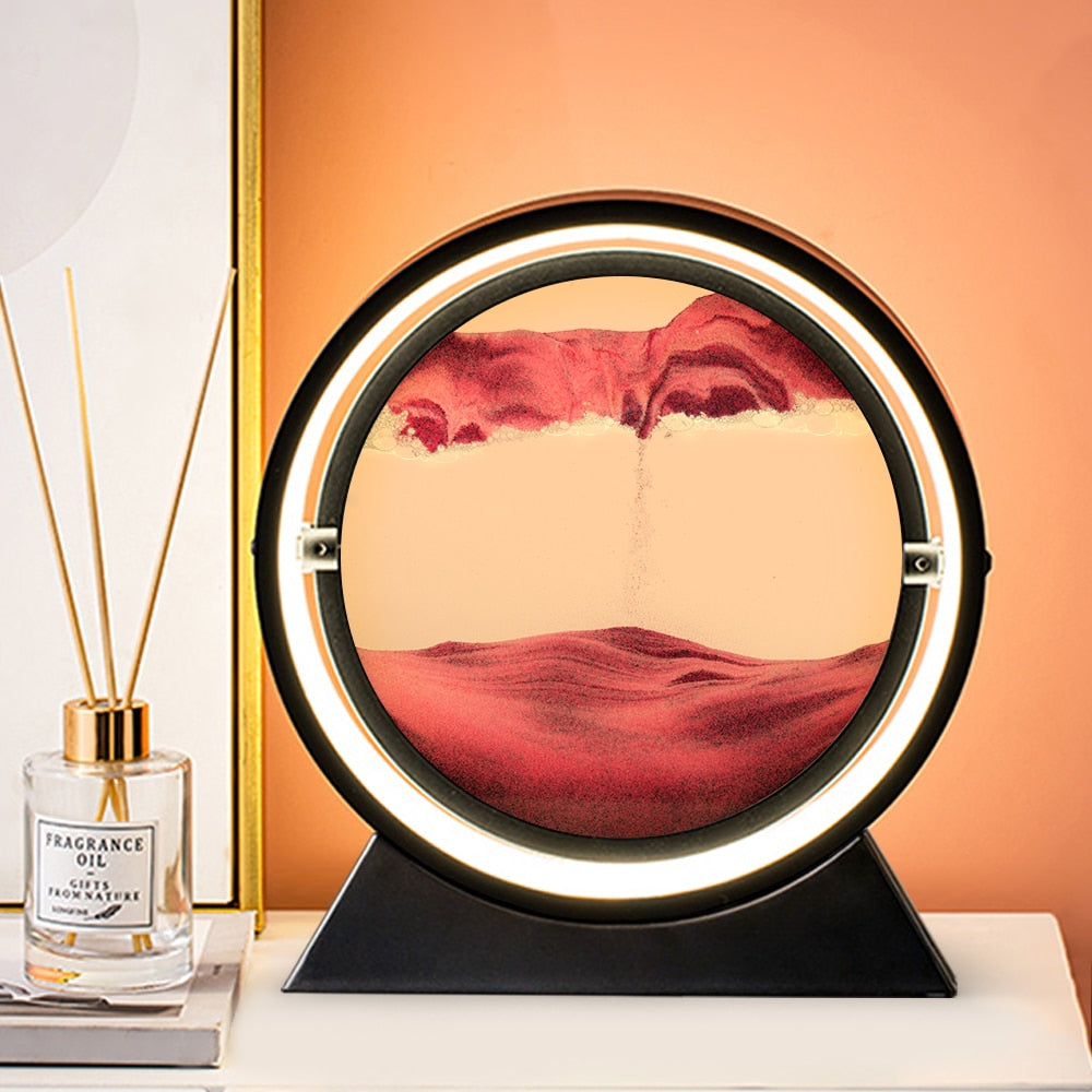 Lampe 3D sablier