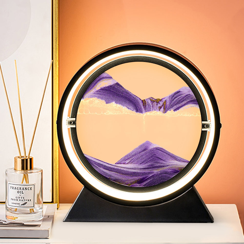 Lampe 3D sablier