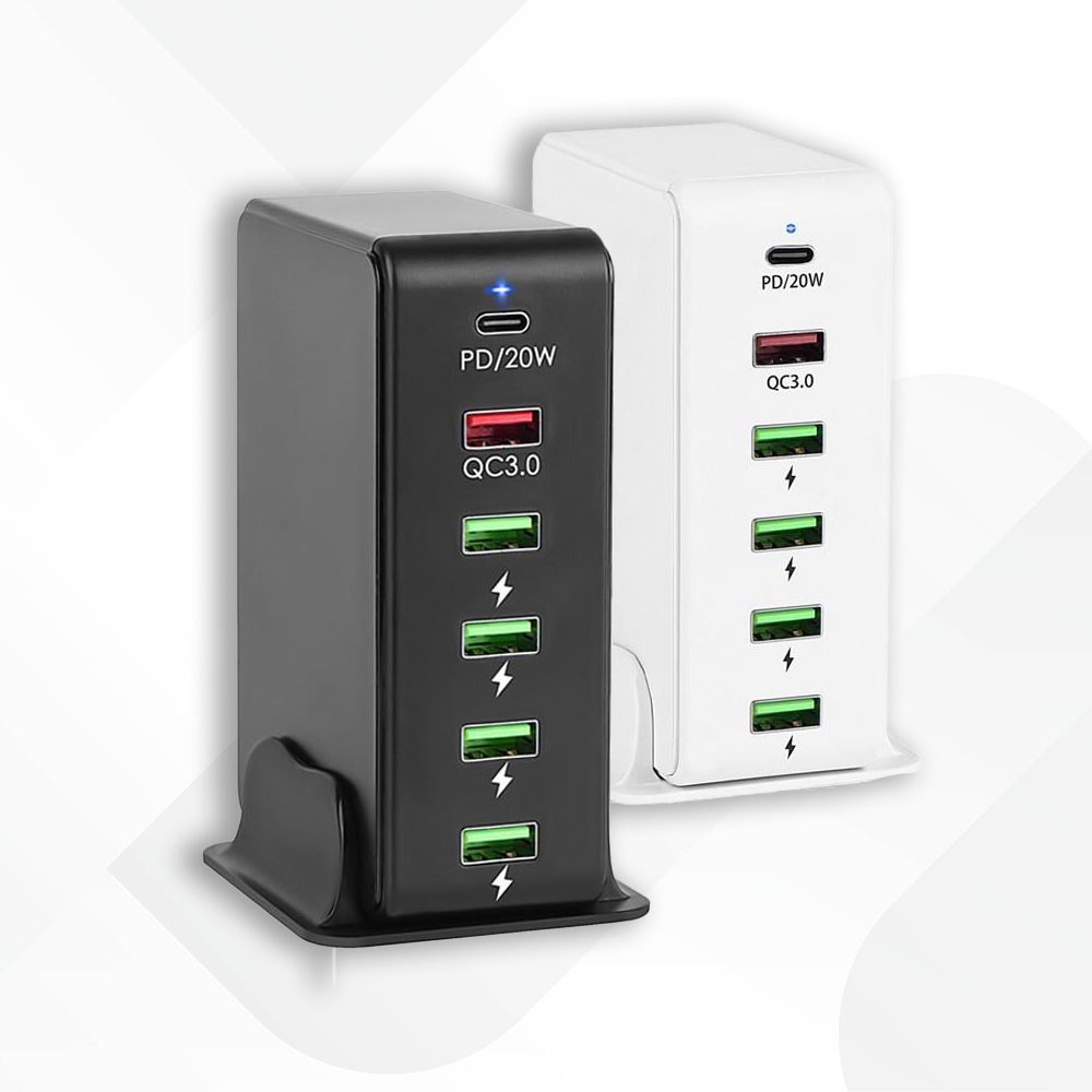 HUB Multi USB Charge rapide - USILION 65W (USB + USB-C)