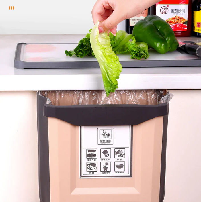 Retractable kitchen bin