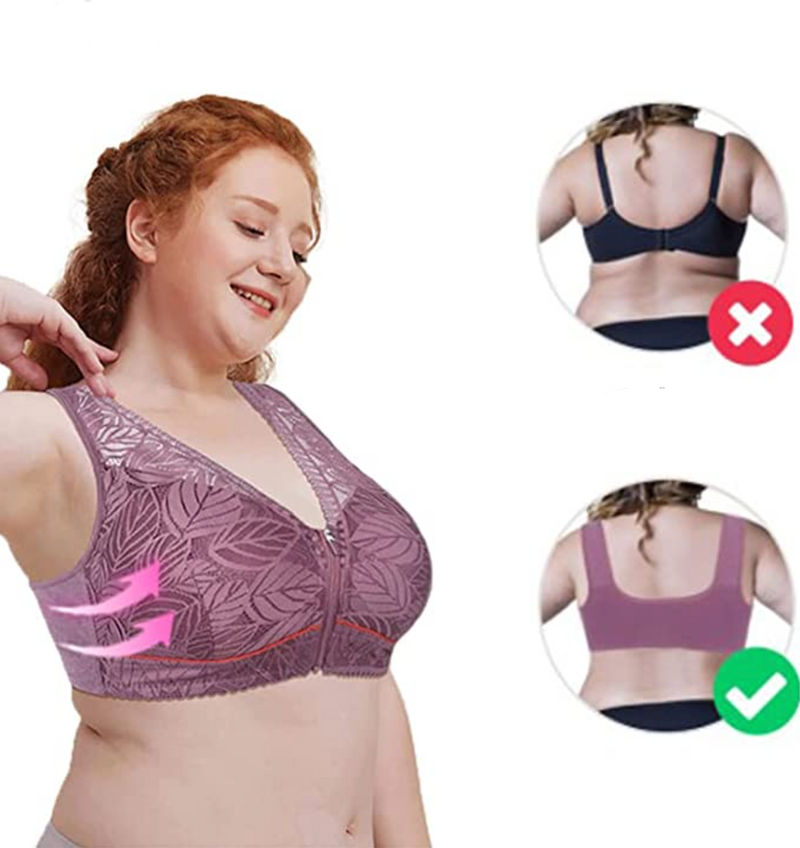 Soutien-gorge en dentelle avec fermeture à l'avant - 1 ACHETÉ = 1 OFFERT