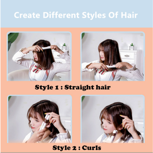 Ceramic mini hair straightener