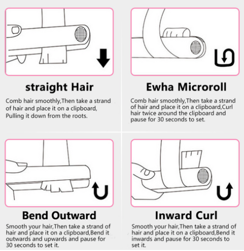 Ceramic mini hair straightener