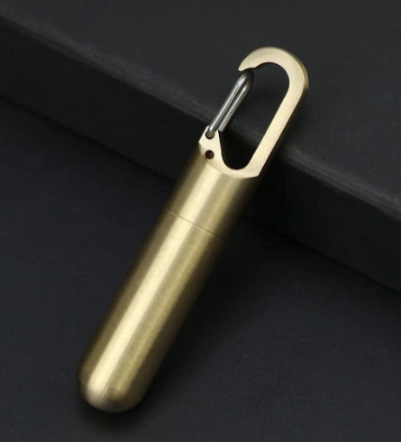 2 x Mini Porte Clé Boîte à Pilules Waterproof