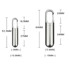 2 x Mini Porte Clé Boîte à Pilules Waterproof