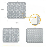 Tapis pour vaisselle ultra-absorbant