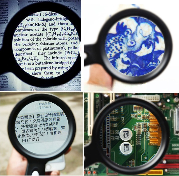Loupe éclairée 12 LED - Zoom x10