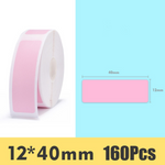 Rouleau d'étiquettes adhésives thermiques Rose 