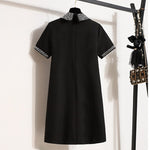 Robe courte Chic avec col scintillant - Femme