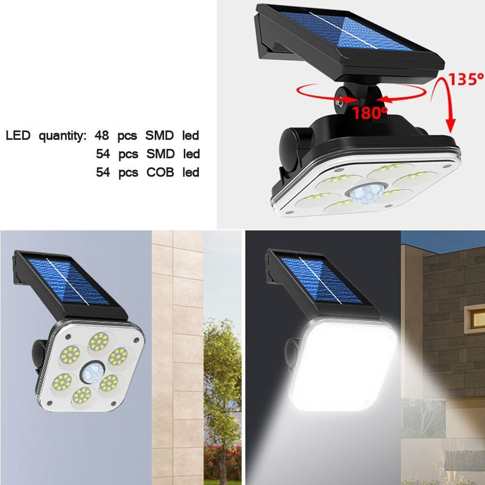 Applique murale LED Solaire - Détecteur de mouvement