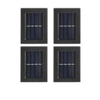 Lot de 4 appliques murales solaire