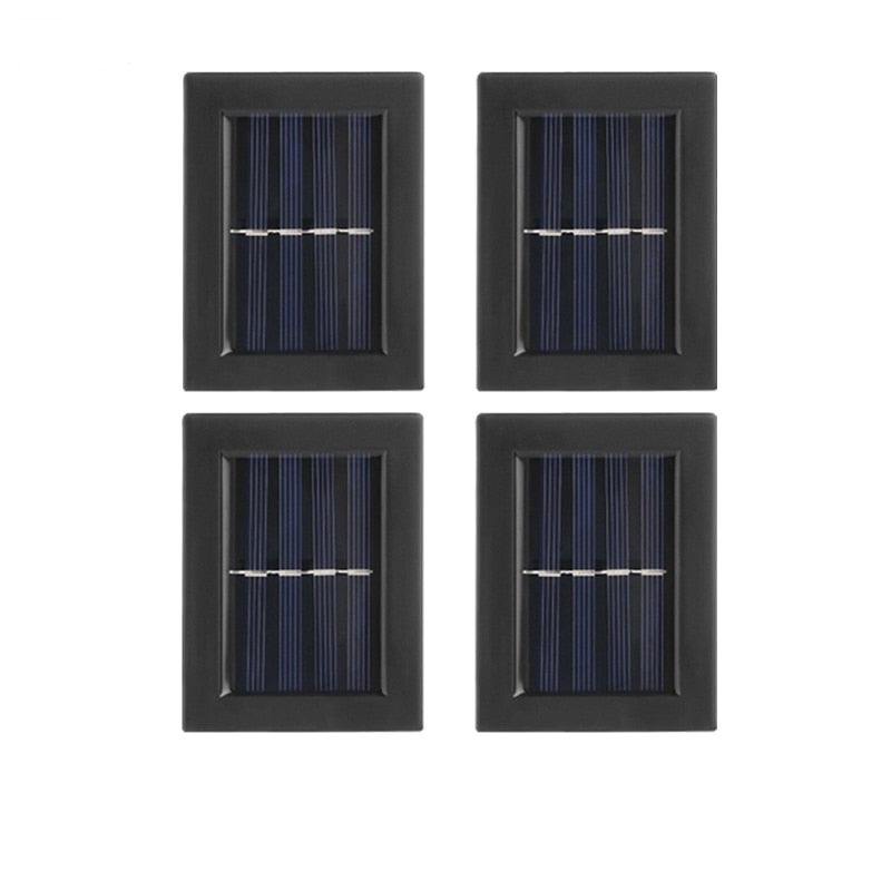 Lot de 4 appliques murales solaire