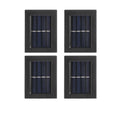 Lot de 4 appliques murales solaire