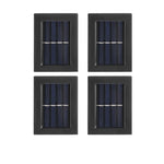 Lot de 4 appliques murales solaire