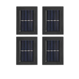 Lot de 4 appliques murales solaire